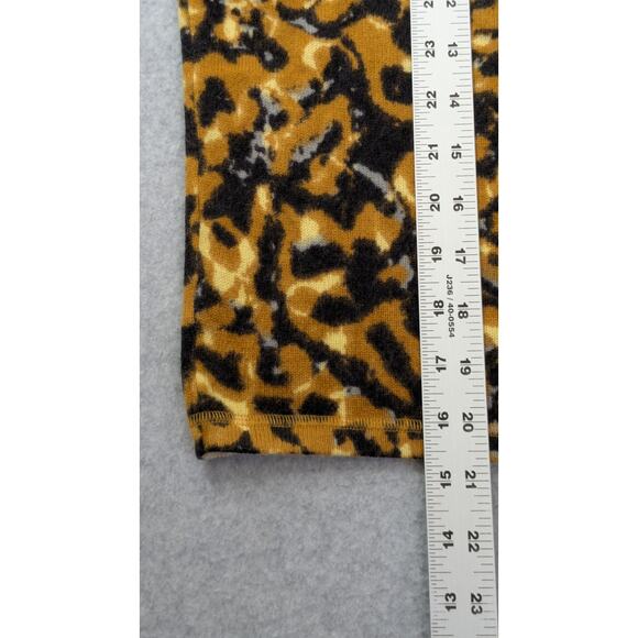 Magaschoni Womens Cashmere Sweater Cardigan L Animal Print Beaded Collar Mobwife - Picture 12 of 16